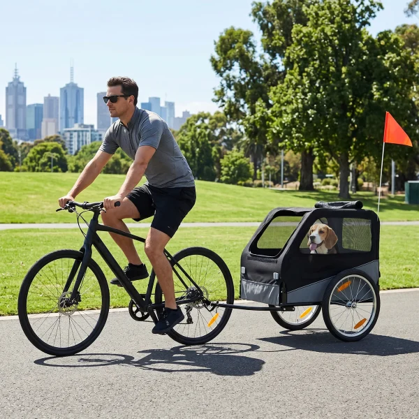 Foldable Dog Bike Trailer
