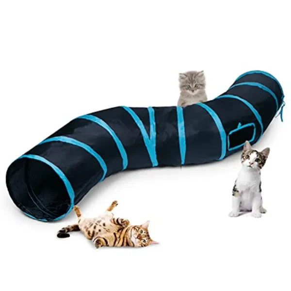 Collapsible Cat Tunnel Maze With Cat Toy Ball